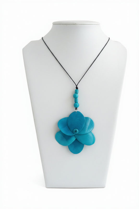 Turquoise_Tagua_Rose_Spring_Winter_Necklace