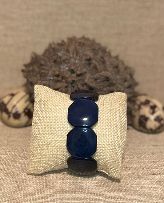 blue tagua nut bracelet summer winter